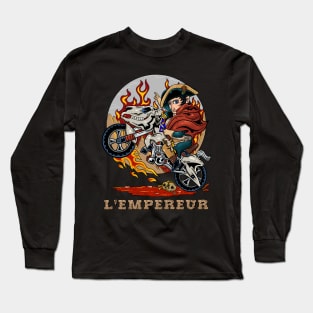 Emperor's Triumph: Napoleon Crossing the Alps in Metal Long Sleeve T-Shirt